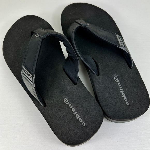 Cobian Men’s Flip Flop Thong Sandals in Black Size 10 NEW - Picture 1 of 7